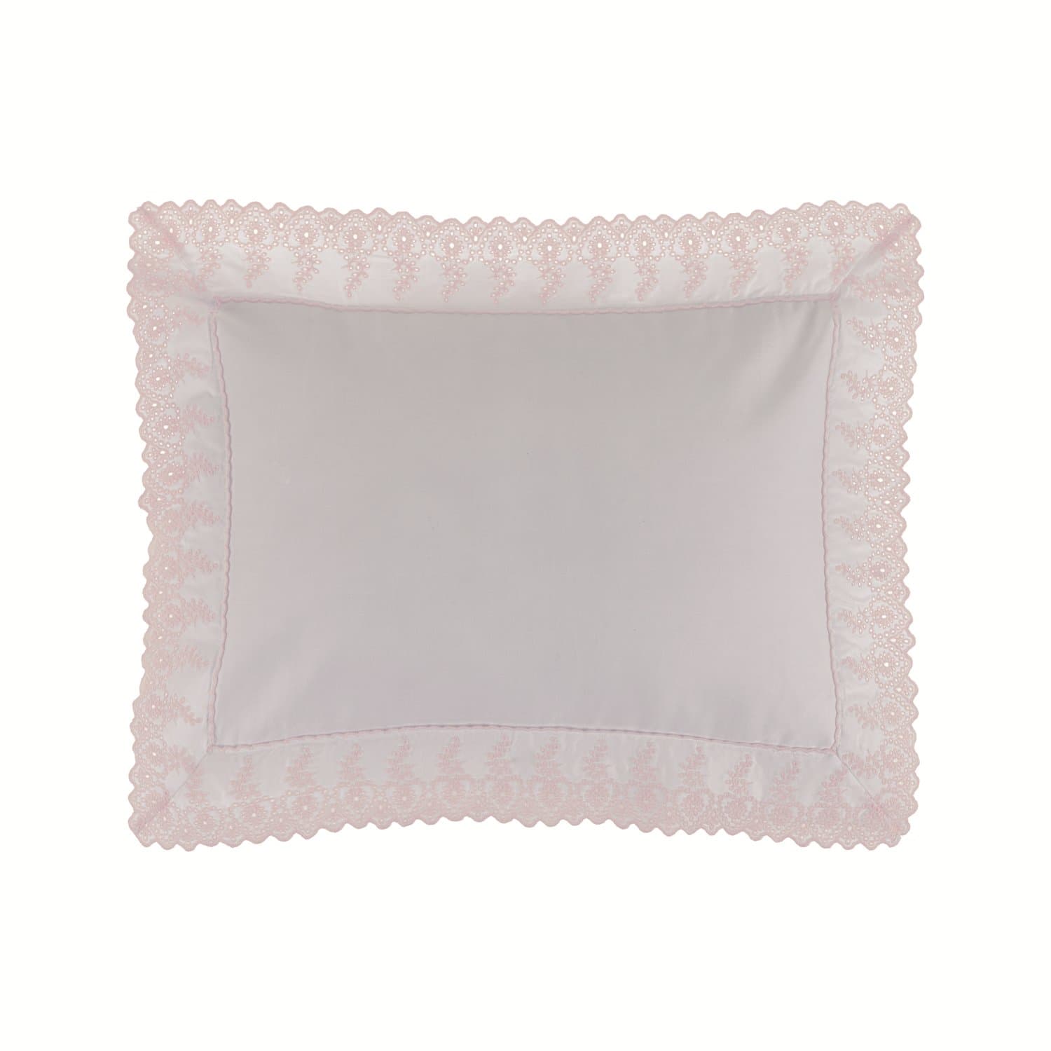 Almofada Bella 300 Fios Trusardi Branco e Soft Nude 30cm x 40cm