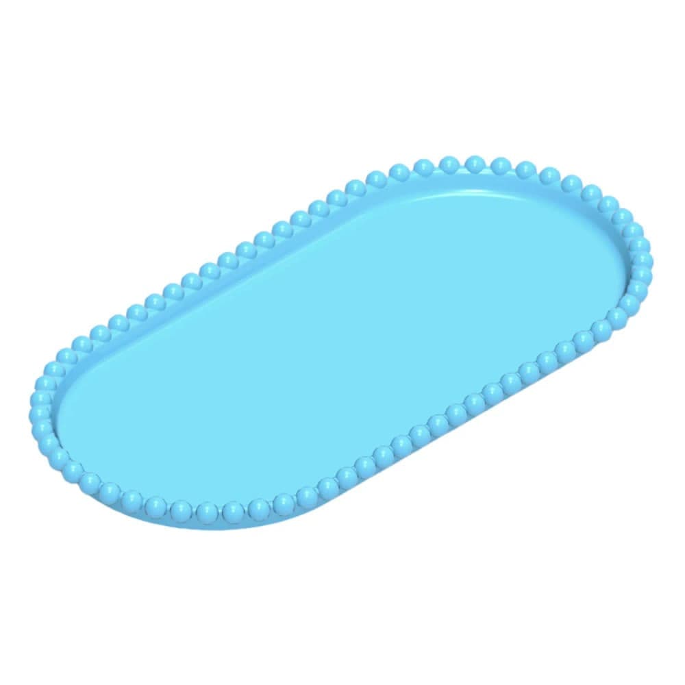 Bandeja Oval 25x13cm Azul - Honorio