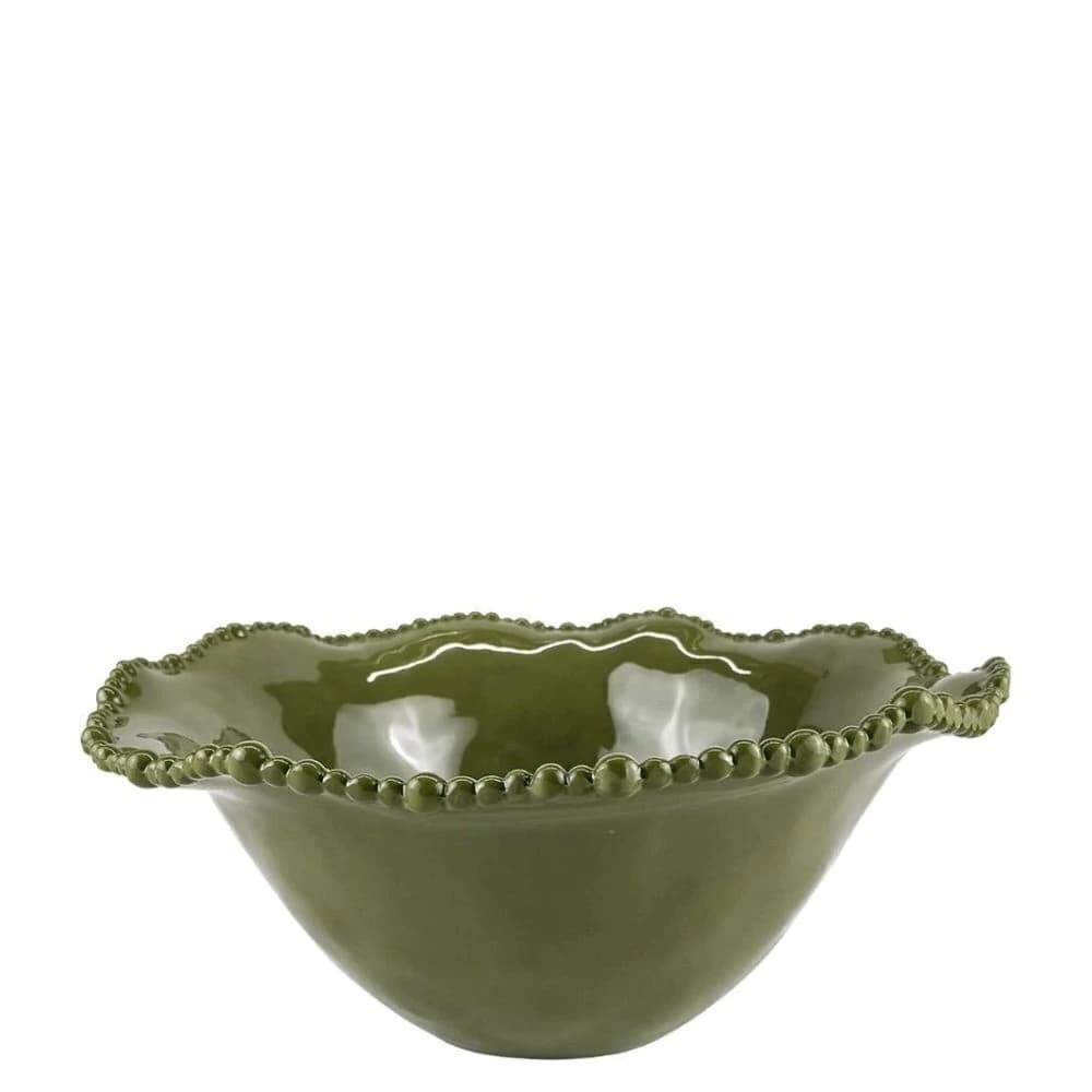 Bowl de Melamina Beads Verde 12cm 4pçs