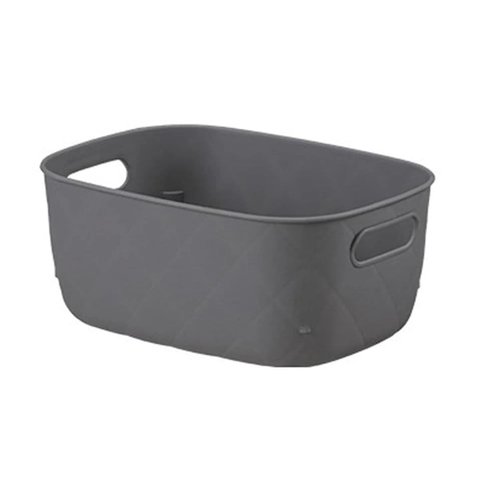 Caixa Organizadora Puffer 4l Cinza Chumbo - Coza
