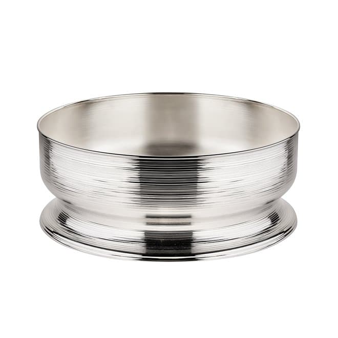 Centro de Mesa Redondo Spin Grande St James Prata 41 cm