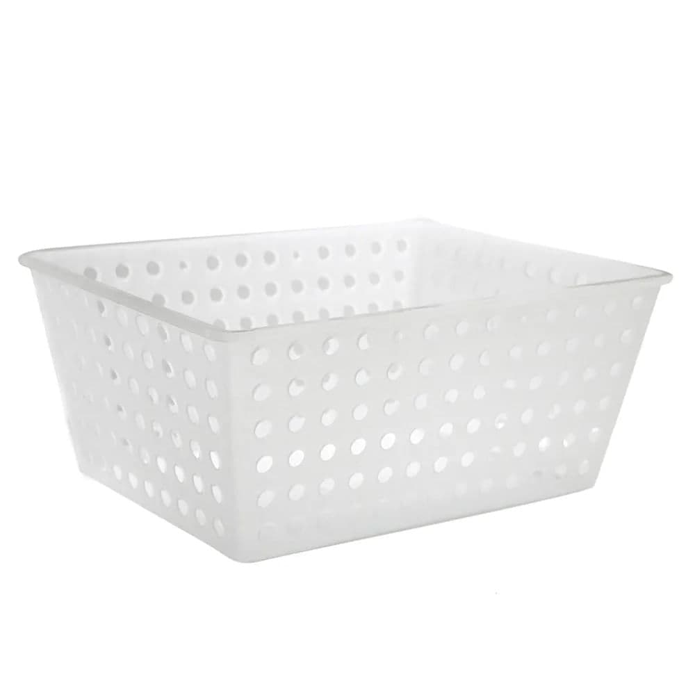 Cesta Organizadora Retangular Maxi 16,6x38,2cm Natural - Coza