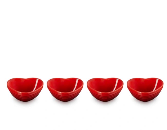 Conjunto de 4 Mini Tigelas Coração Le Creuset