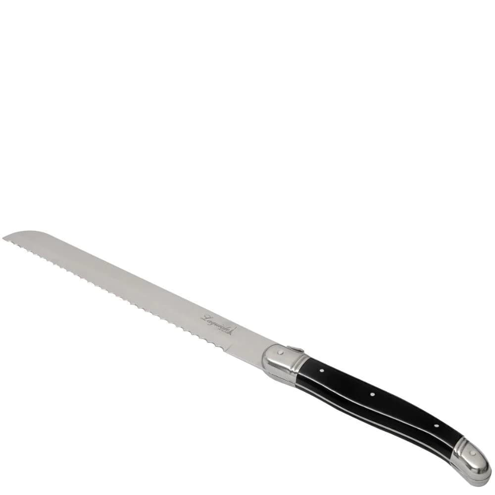 Faca para Pão de Aço Inox Laguiole Preta 32CM