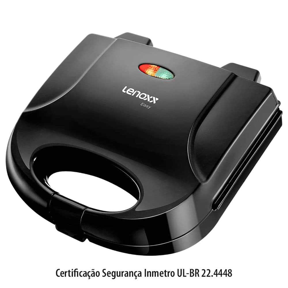 Grill Sanduicheira Easy Preto - Lenoxx