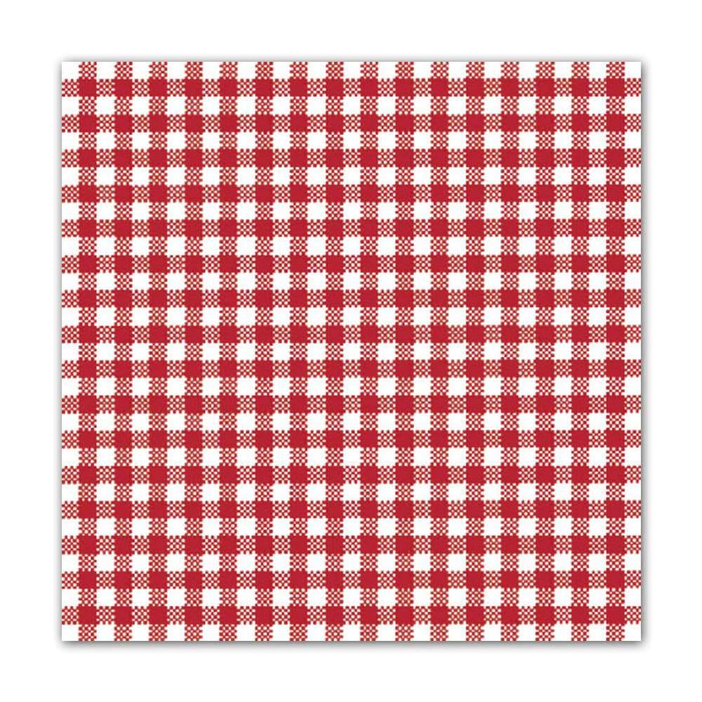 Guardanapo de Papel Xadrez Vermelho 20PÇS 33CM