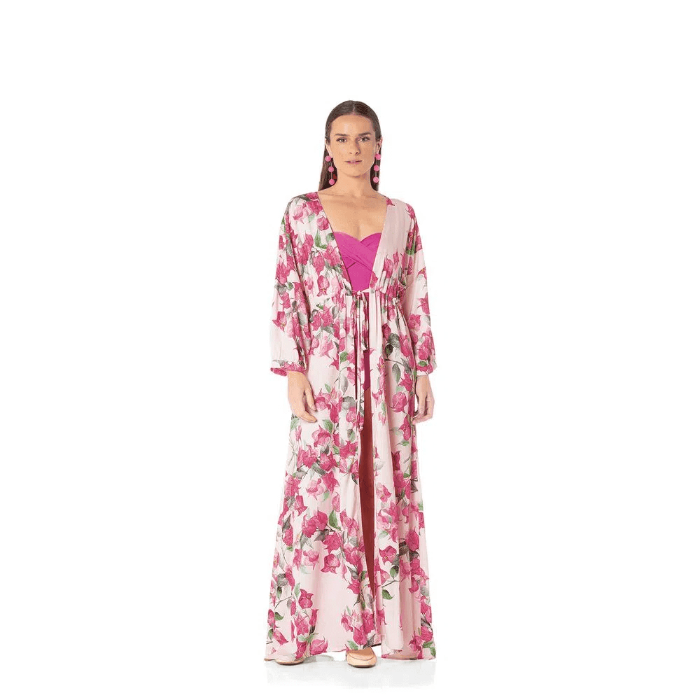 Kaftan 100% Viscose Bouganville Trussardi M 71cm x 1,40m