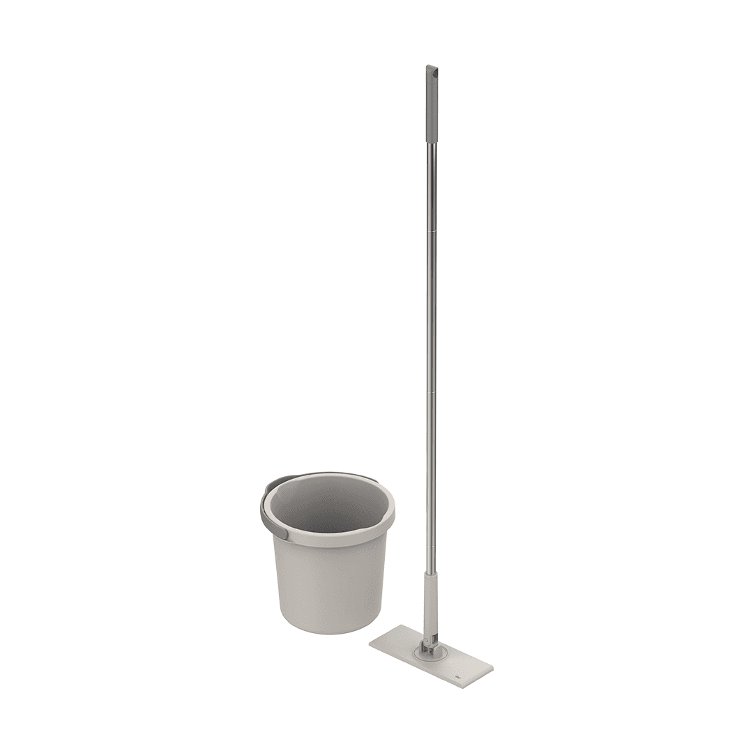 Kit Mop Clip e Balde Ou 2 Peças Linha Flow