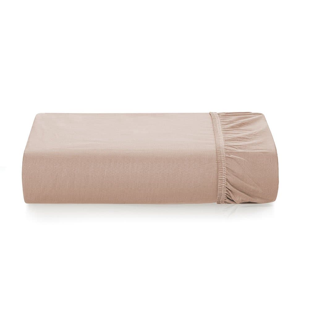 Lençol Com Elástico King Bossa 300 Fios Karsten Nude 1,93 x 2,03 m