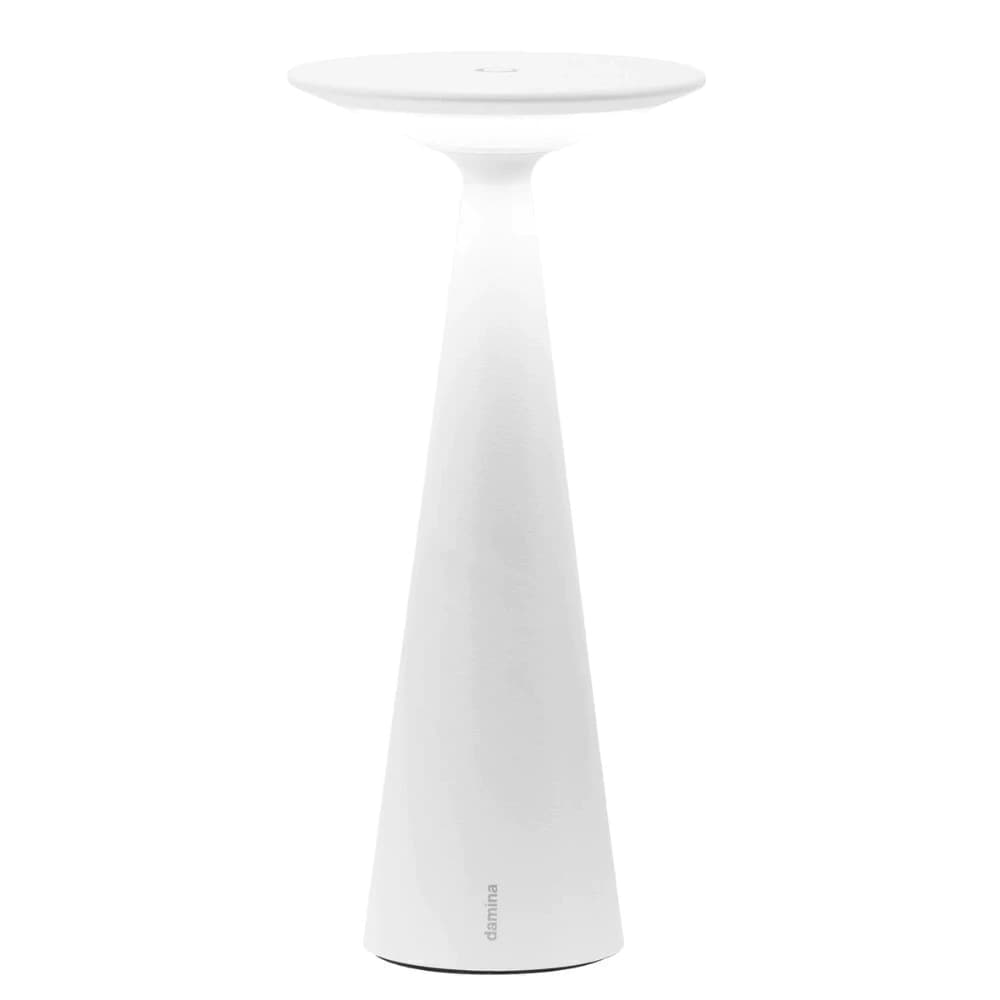 Luminária de Mesa Zafferano Damina Branca 20cm