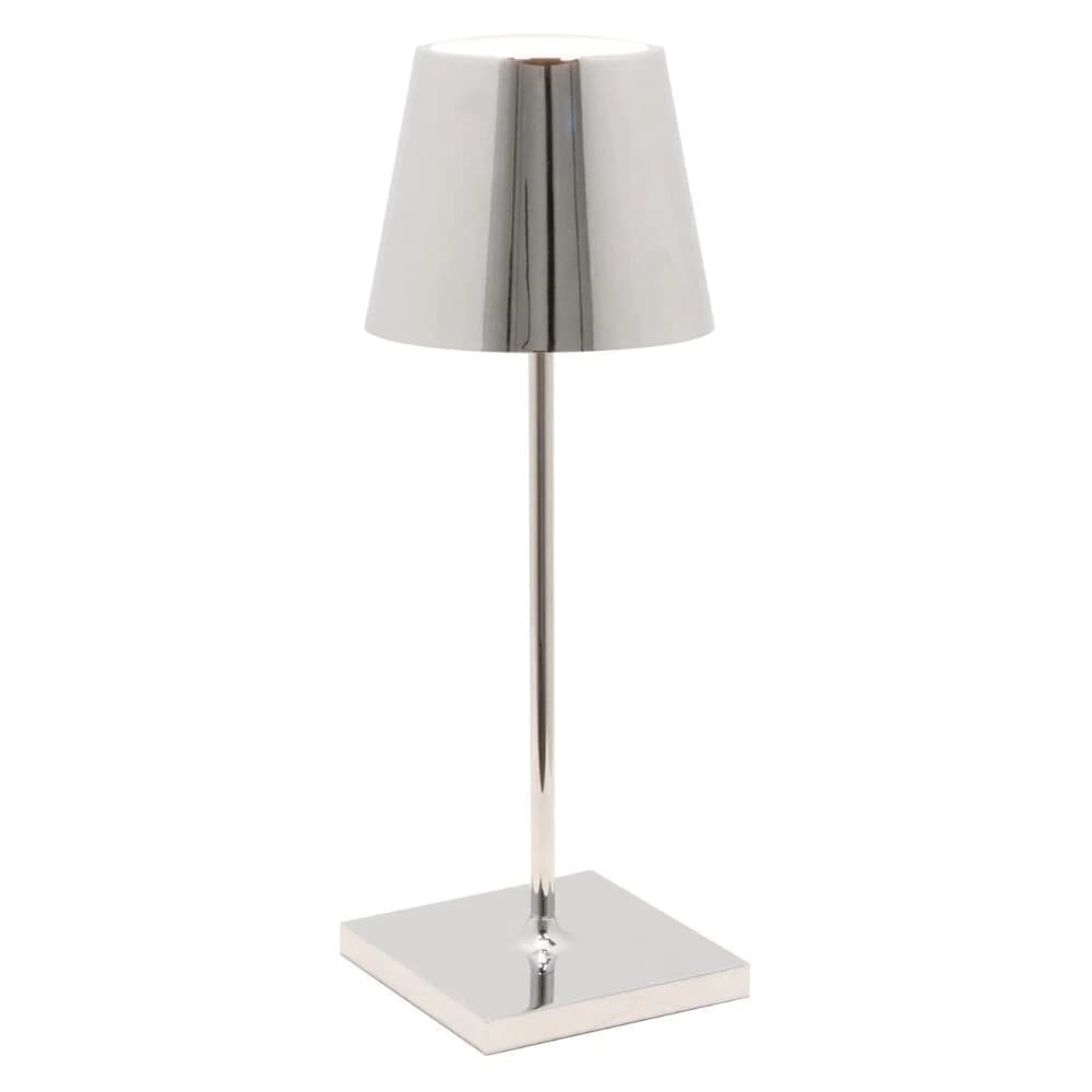 Luminária de Mesa Zafferano Poldina Mini Cromo 30cm