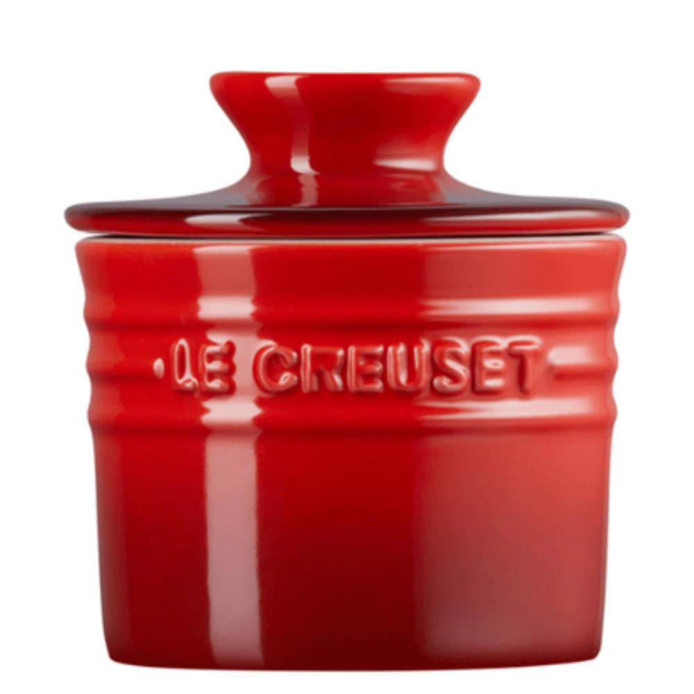 Manteigueira Francesa de Cerâmica Le Creuset Vermelha 260ML