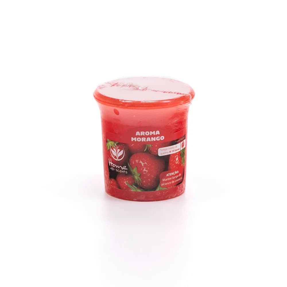 Mini Vela Aromática Morango - Home Scents