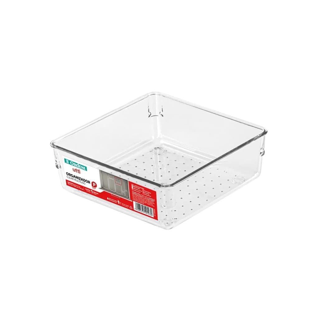 Organizador Multiuso Clear 15,6x15,1cm - Ordene
