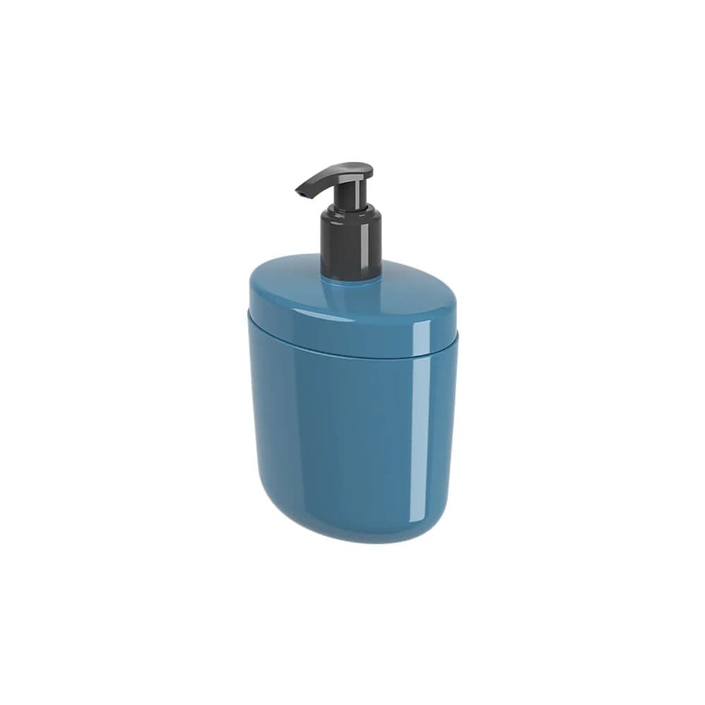 Porta Sabonete Líquido Flora 450mL Azul Atlantic - Coza