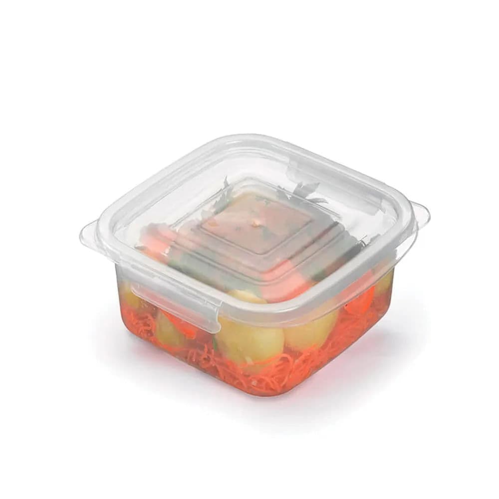 Pote com Travas Quadrado 1,8l Transparente - Nitron