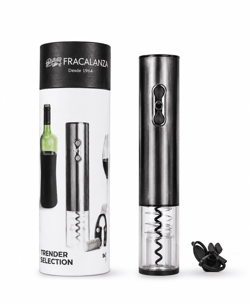 Saca Rolhas Elétrico USB Trender com Corta Lacre - Fracalanza