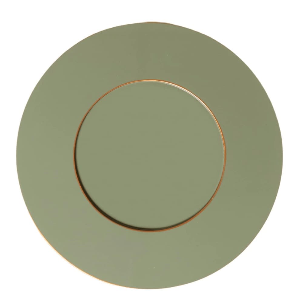 Sousplat de Laca Verde Militar 32CM