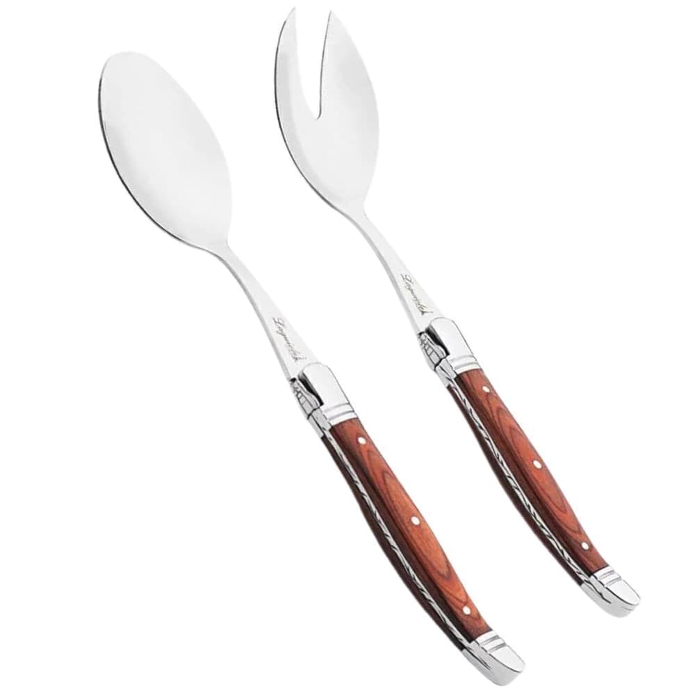 Talher para Salada de Aço Inox Laguiole 24CM 2PÇS