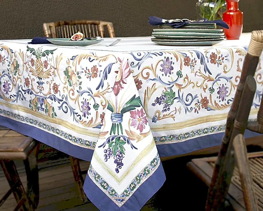 Toalha de Mesa Buddemeyer Impermeável Sicily - Redonda - 1.80m