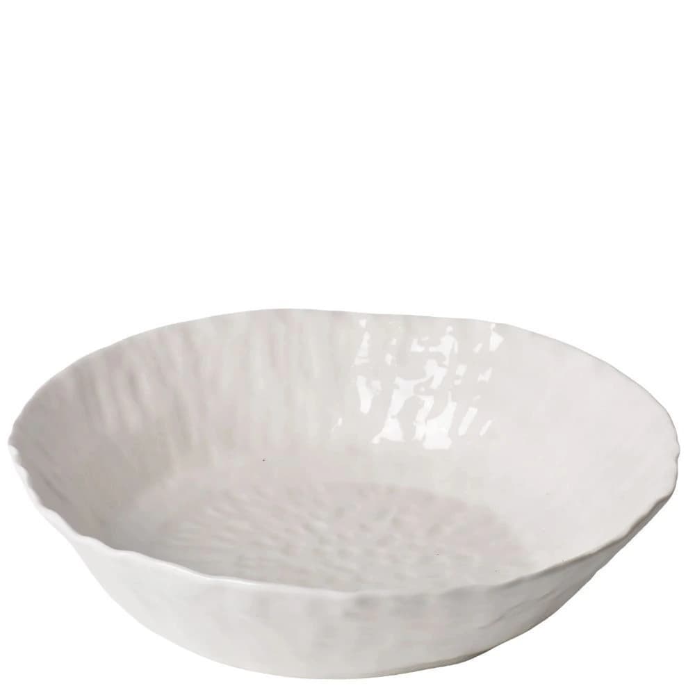 Travessa de Cerâmica Branca 43x10cm