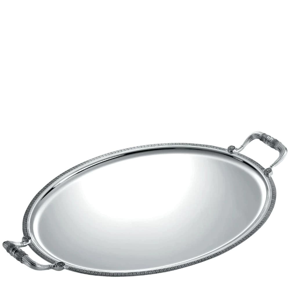 Travessa de Prata Oval com Alça Christofle Malmaison 53x42cm