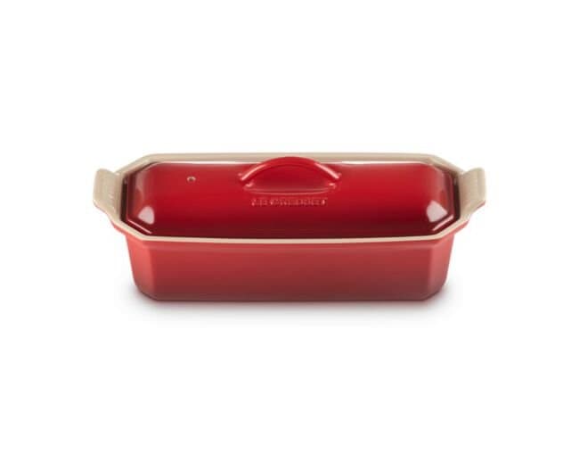 Travessa Terrine 1,1L Heritage Vermelho Cerise - Le Creuset