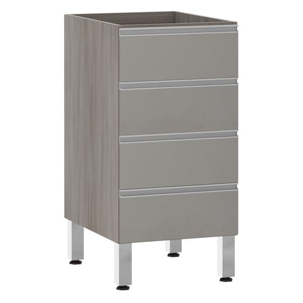 Balcão de Cozinha 4 Gavetas 53x82,5x53cm Capuccino Prime Luciane