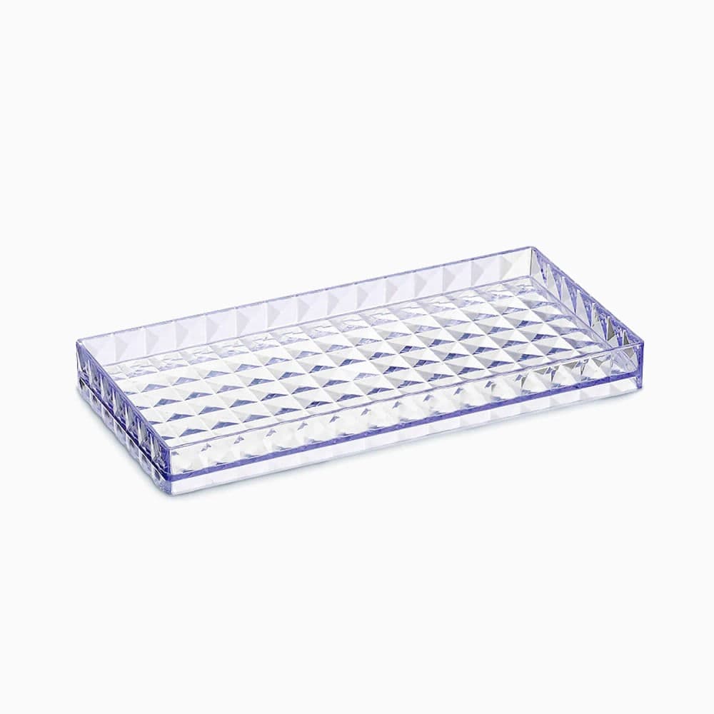 Bandeja Diamante 25x12cm Cristal - Arthi