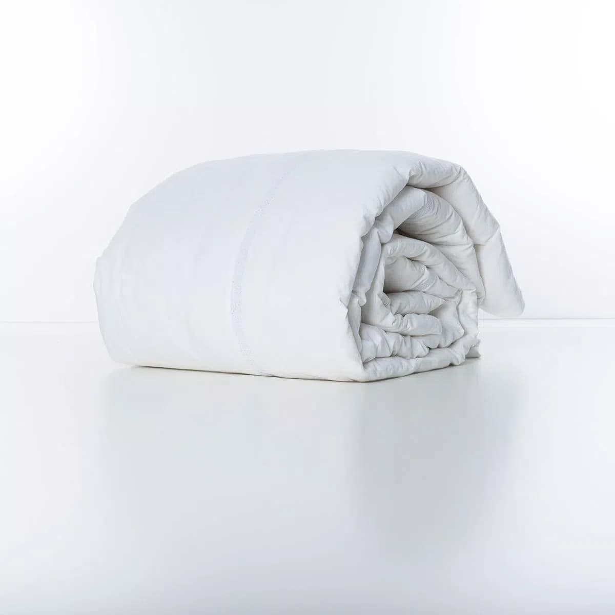 Capa Para Duvet King Linho Square Artelassê Branco