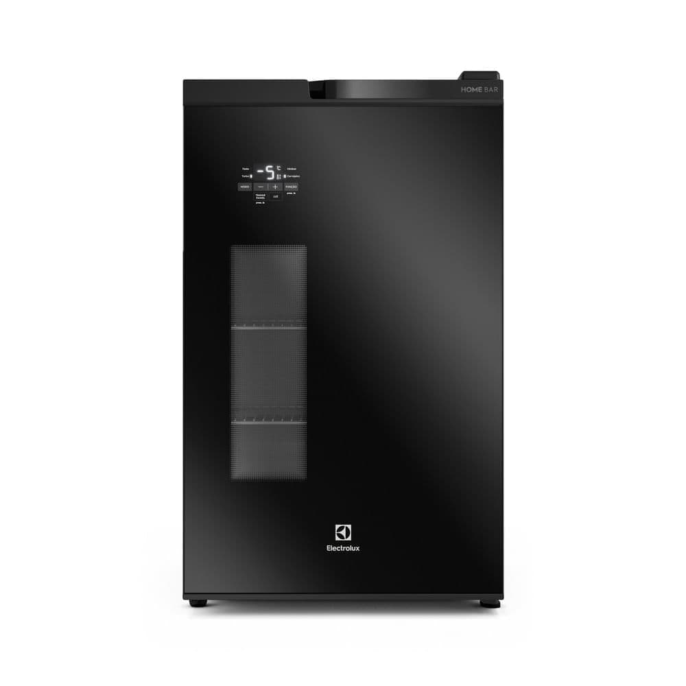 Cervejeira Home Bar Electrolux Frost Free 100L Porta de Vidro Preta (EB100)