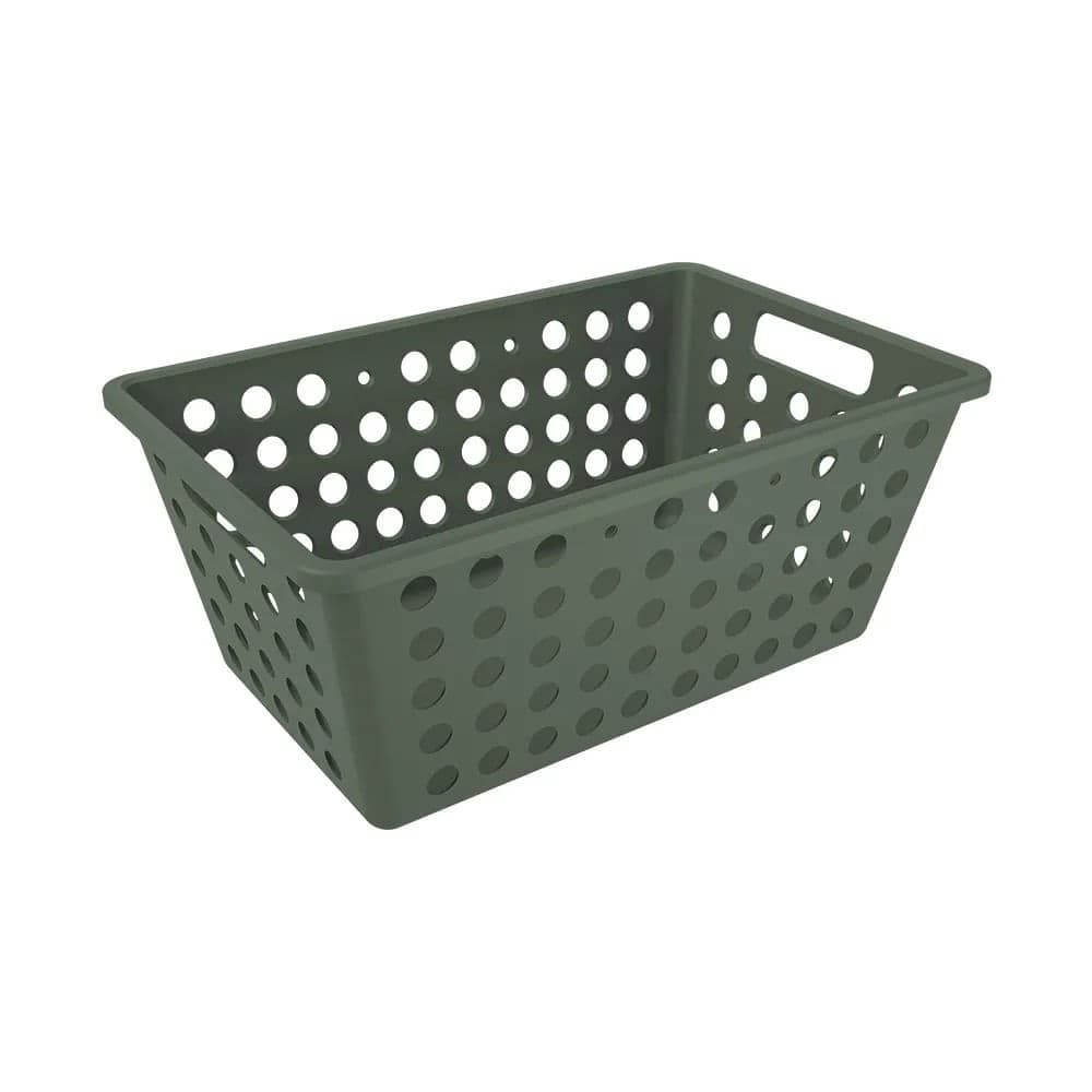 Cesta Organizadora Flora 28,8cm Verde Amazon - Coza