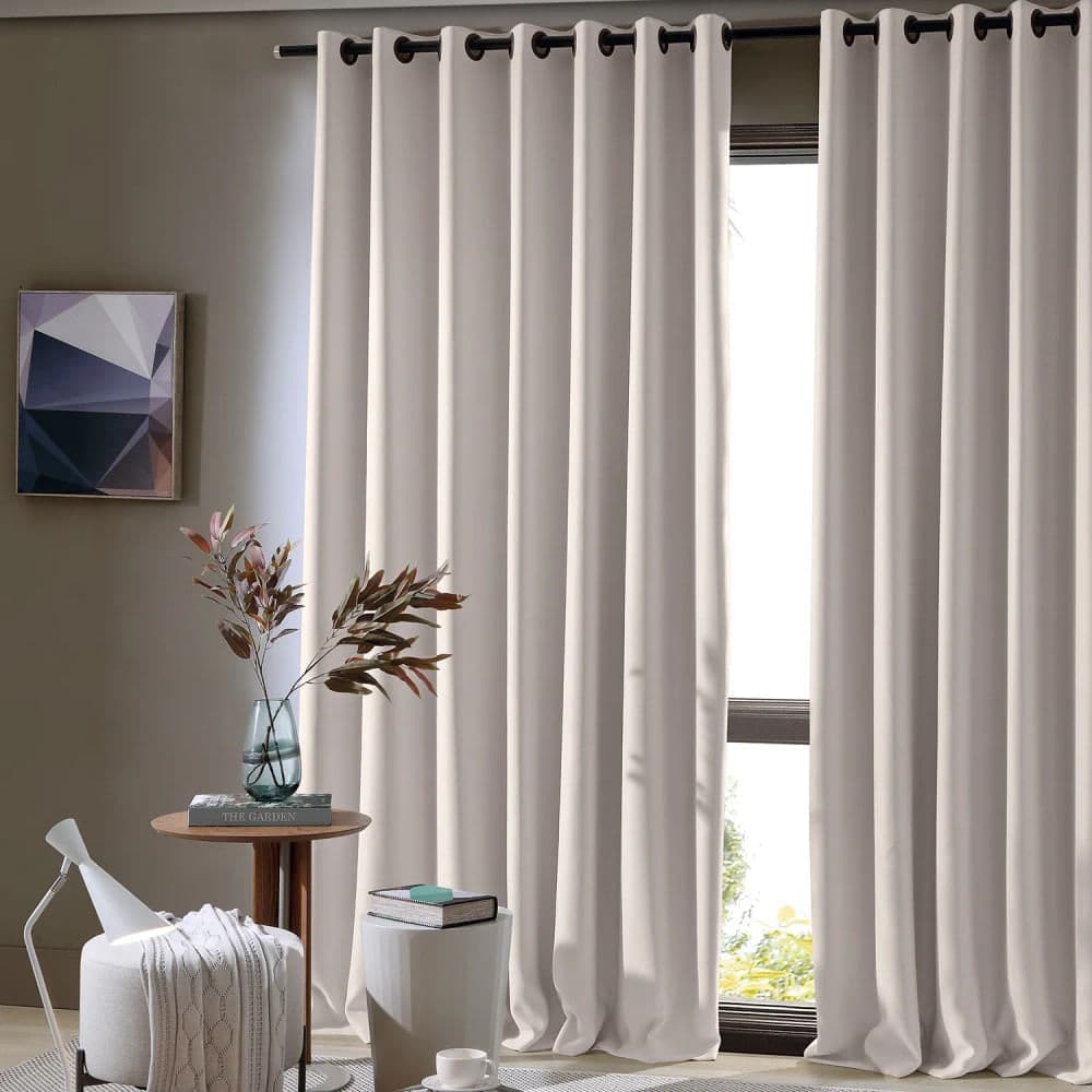 Cortina Corta Luz Liso 2,6x1,7m Areia - Bella Janela