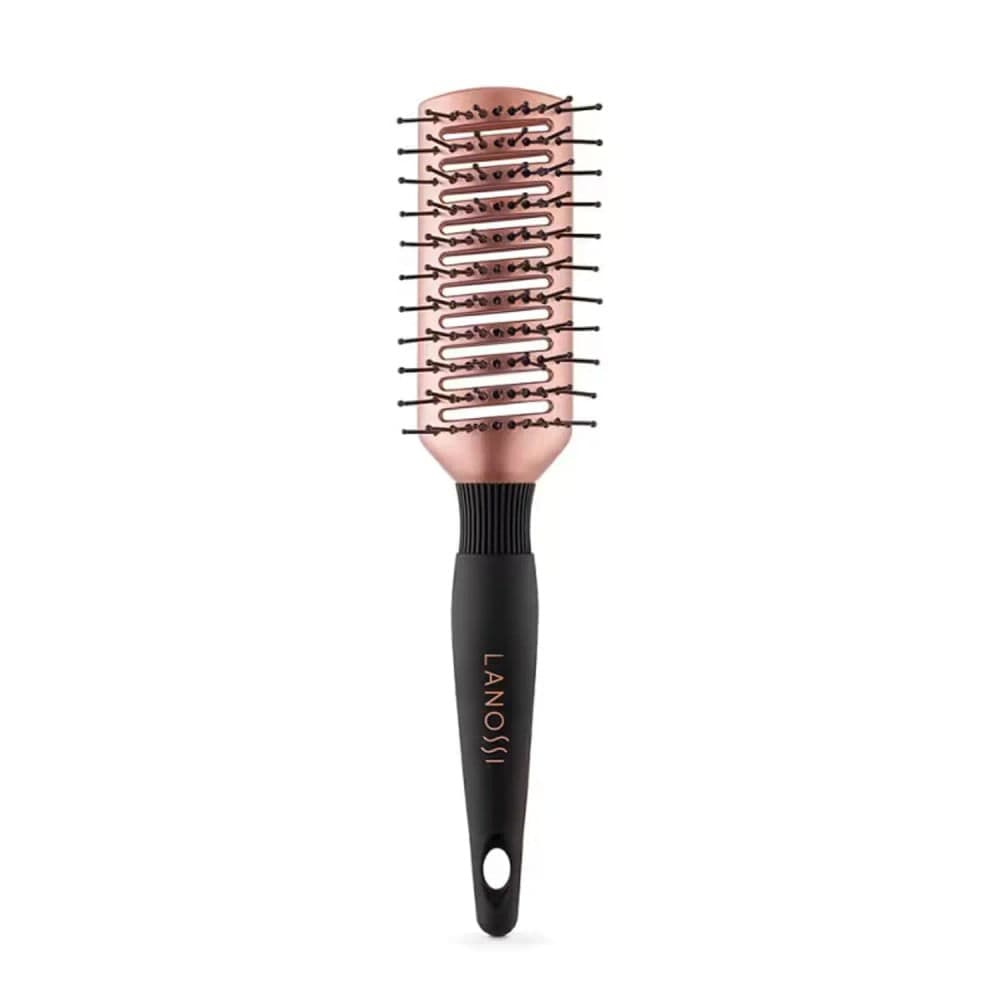 Escova de Cabelo Ventilada Preto Rose - Lanossi