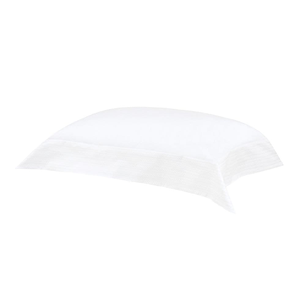 Fronha Buddemeyer Luxus Altesse, 500 fios 100% Algodão, fio Penteado Branco c/renda Branca 50x90cm com abas.