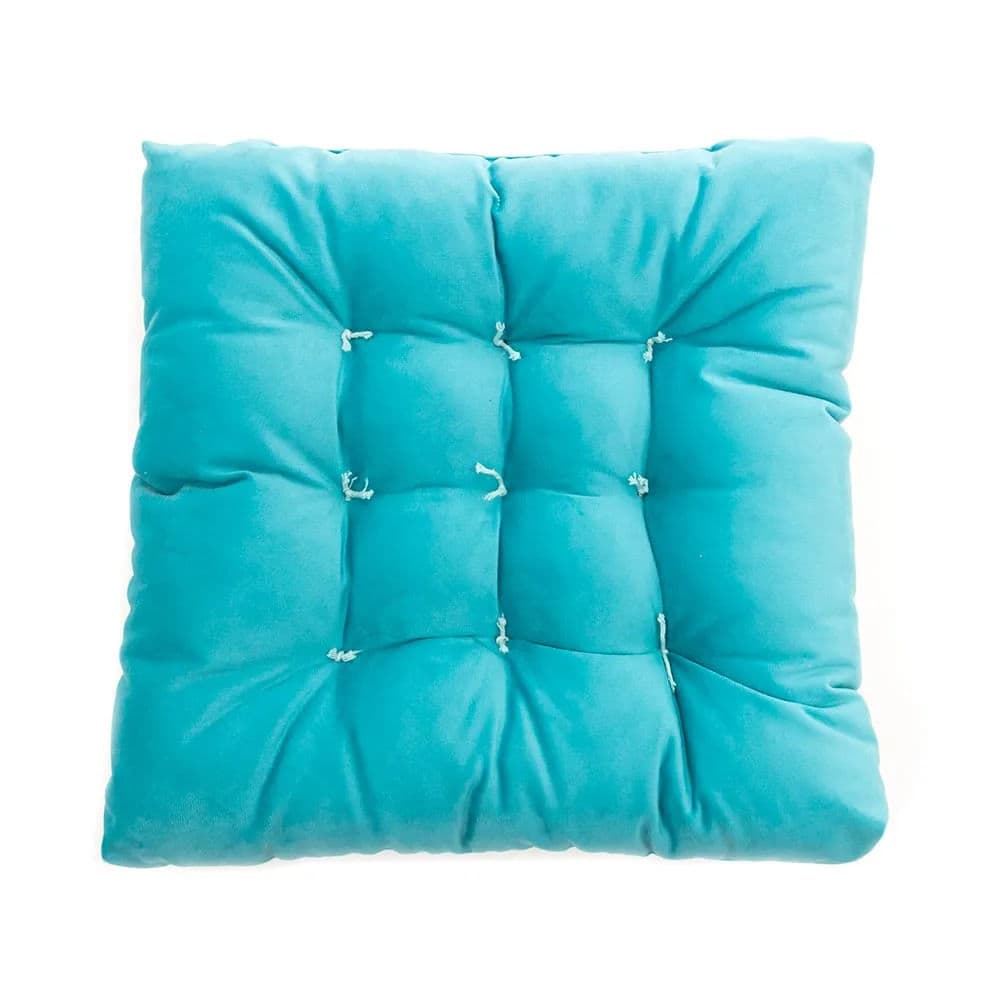 Futon Suede Turquesa 40x40cm - Shelter