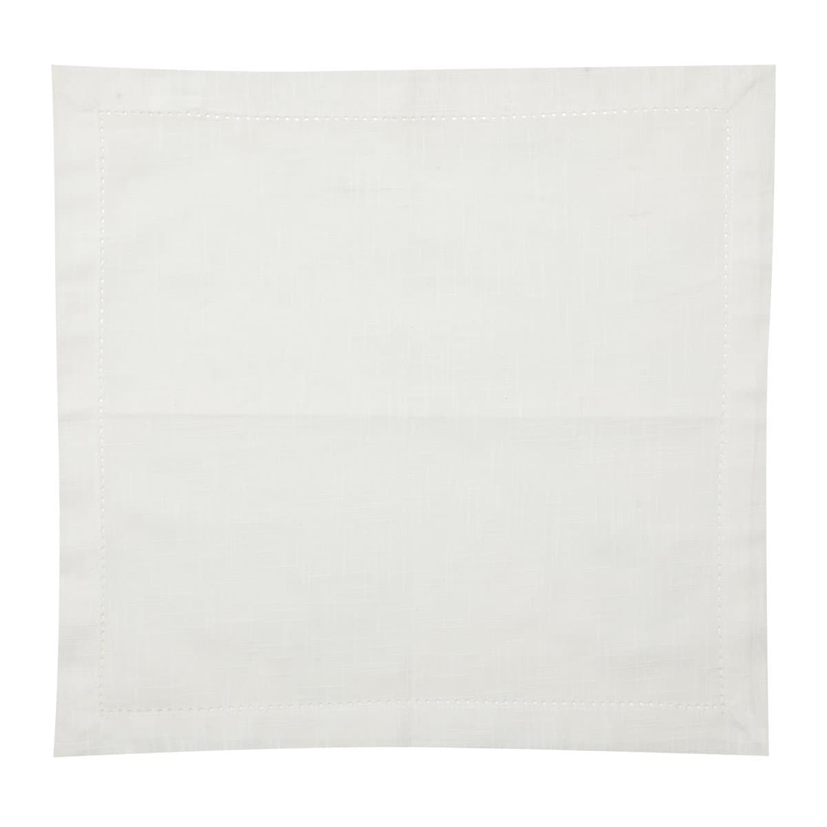 Guardanapo Ponto Ajour Algodão Luxo Royal Off White 40x40cm