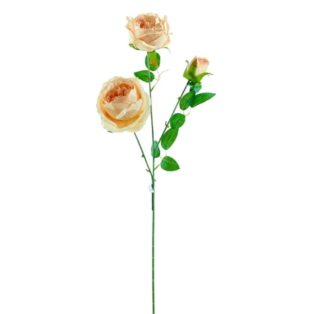Haste Rosa Branca com 3 Flores 67cm - Bela Flor