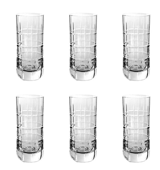 Jogo de 6 Copos em Cristal Cerveja 330ml - Strauss