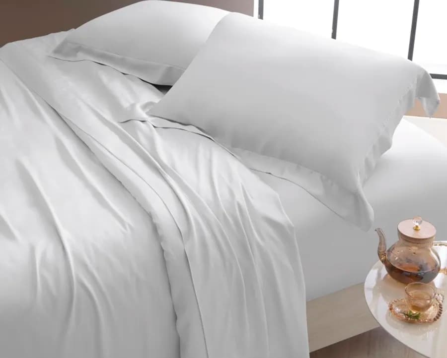 Jogo de Cama Bali King - 400 Fios - 100% Bambu - Acabamento em ponto Ajour - Casa K