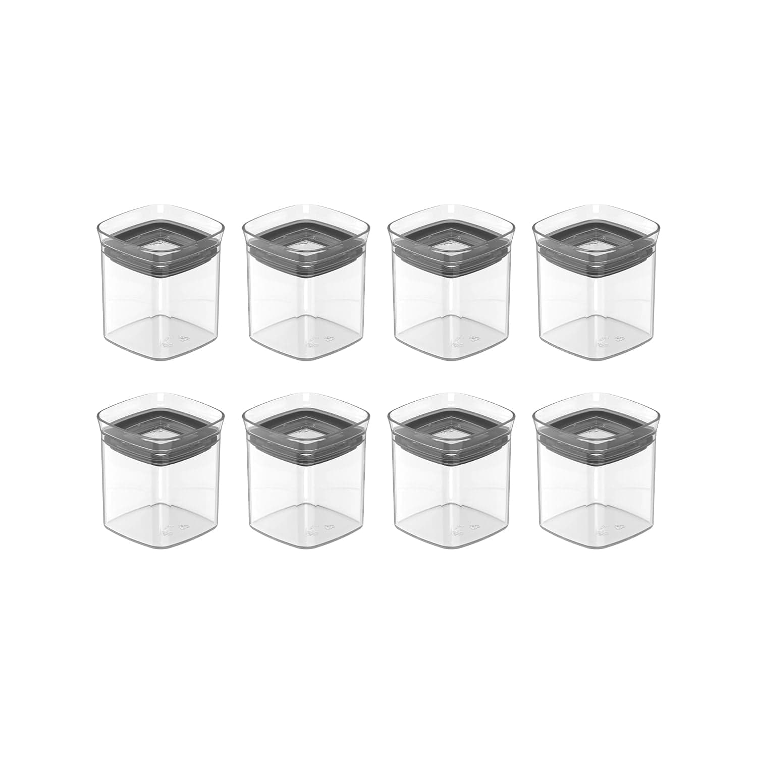 Kit de Potes Herméticos Ou 8 Unidades 150ml Linha Block