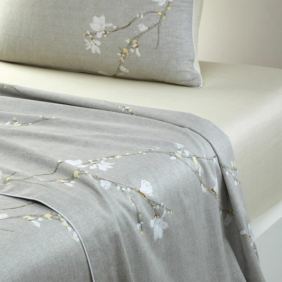 Lençol de Cima Queen Almond Flowers 300 Fios Boss Home Estampado 240cm x 300cm