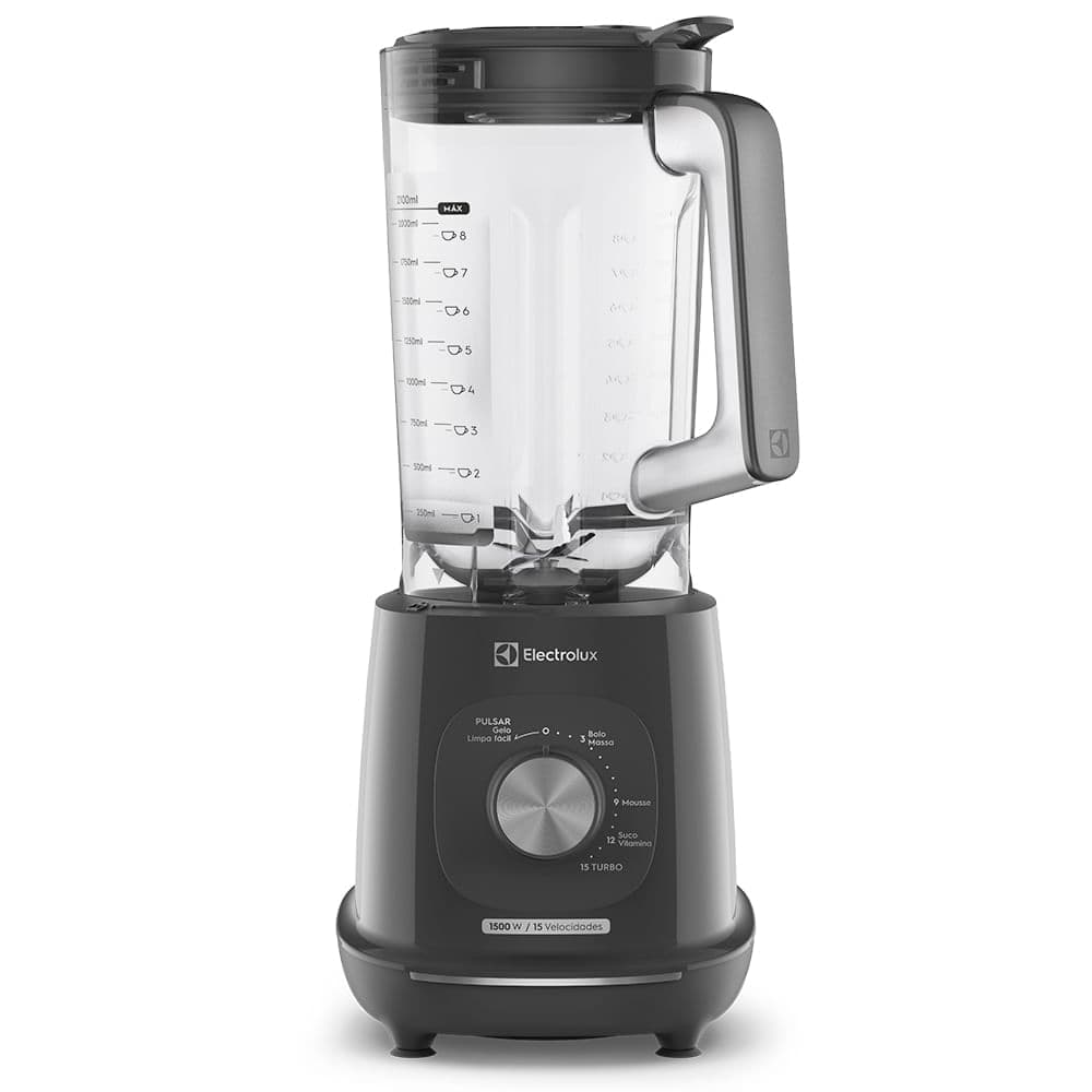Liquidificador Electrolux 1500W 3.2L Efficient TriForce 15 Velocidades Cinza (EBL1500)