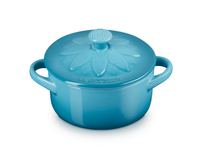 Mini Cocotte Sunflower Azul Caribe Le Creuset 250ML