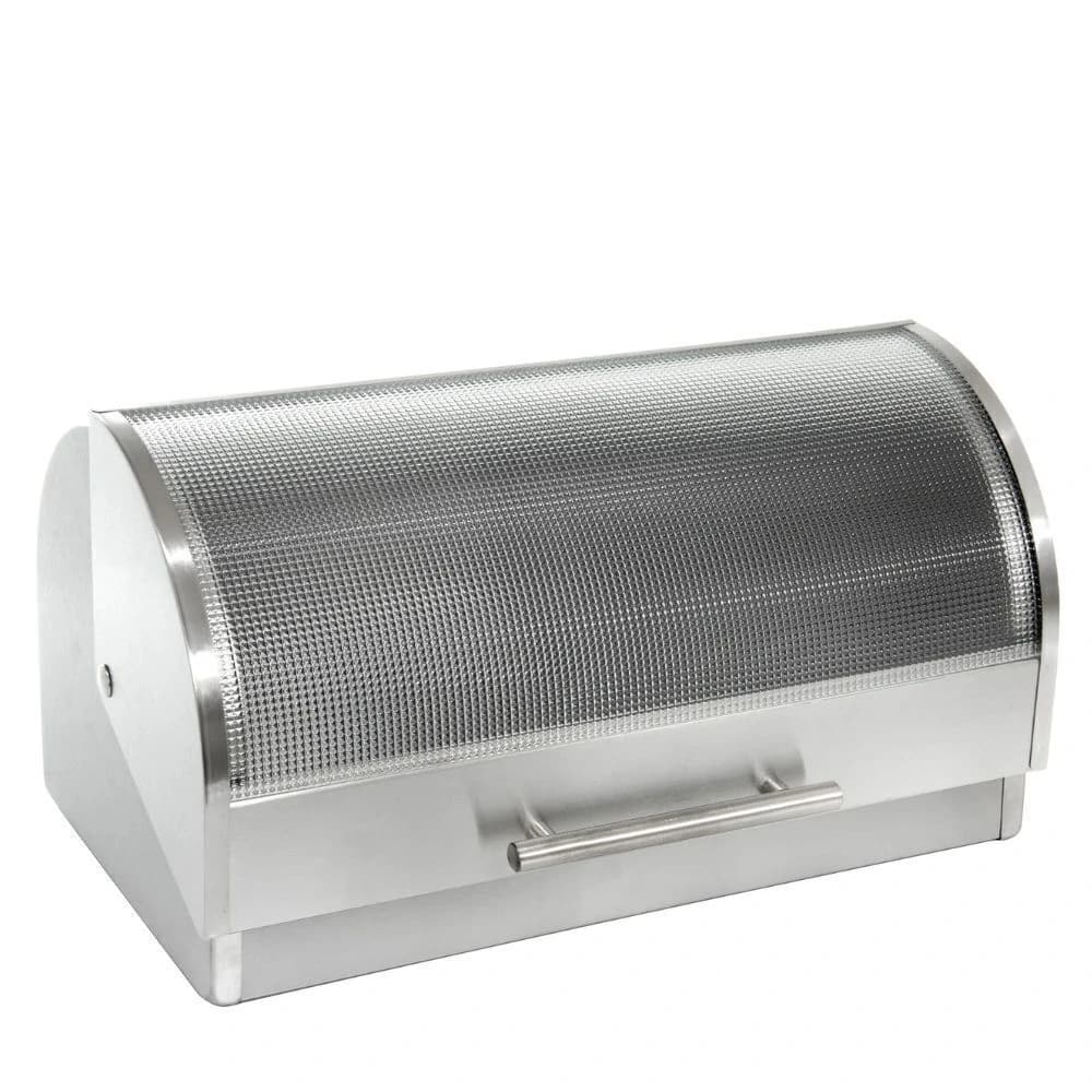 Porta Pão de Aço Inox 40x23x21cm