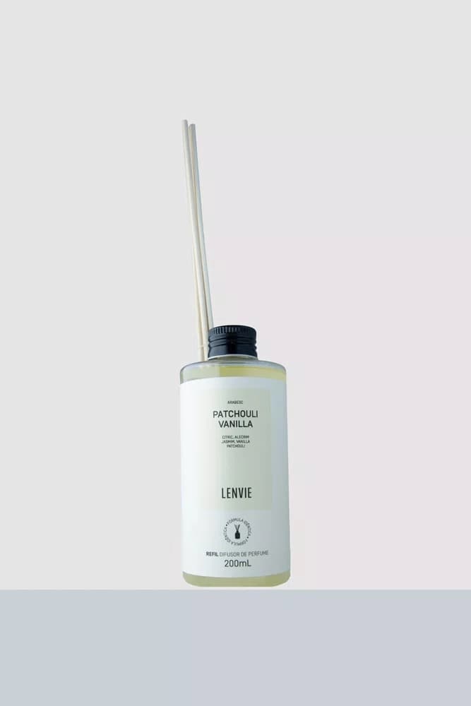 Refil Difusor de Perfume Patchouli Vanilla 200ml - Lenvie