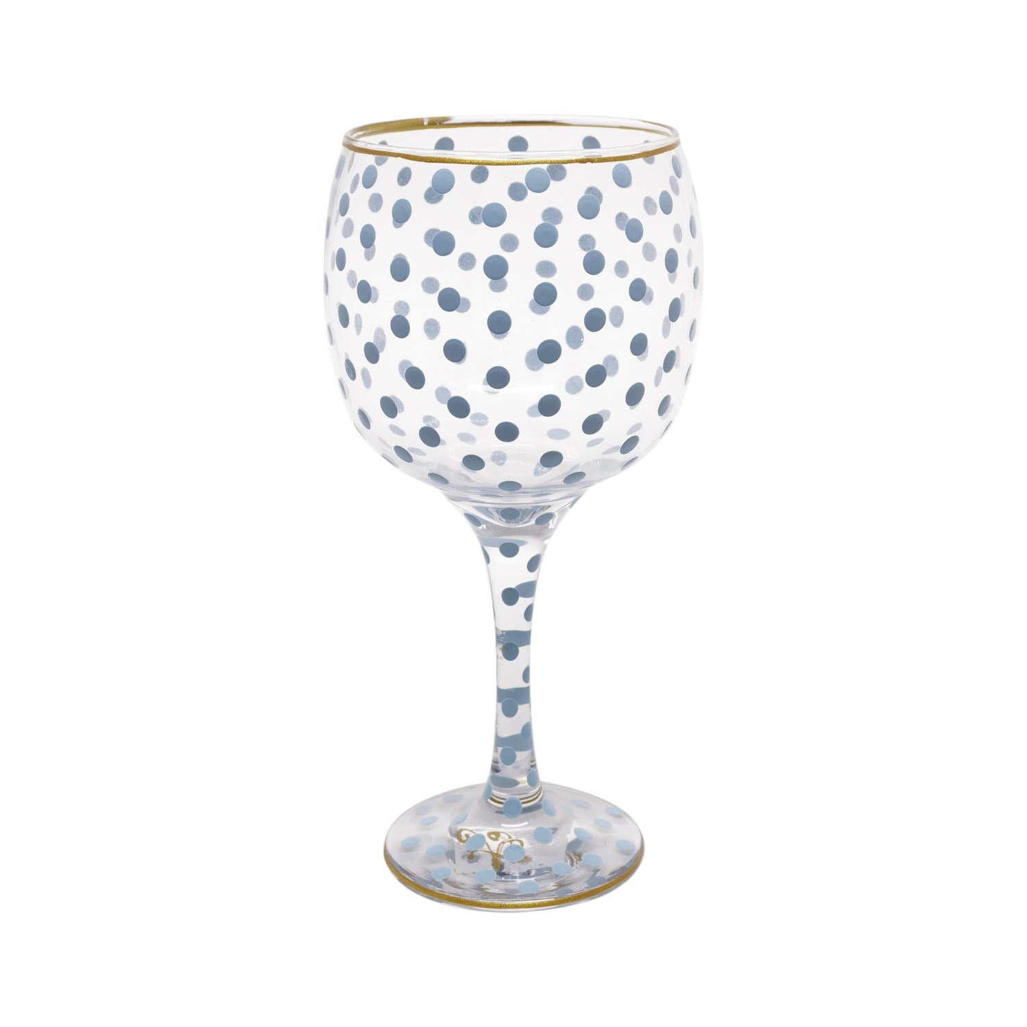 Taça de Gin Poá Summer Artes Salles Azul Claro