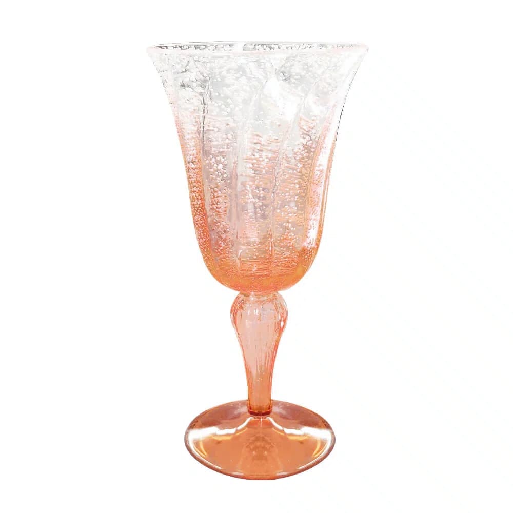 Taça em Acrílico 310ml Detalhes em Bolha Degrade Cor Laranja - Entrecasa