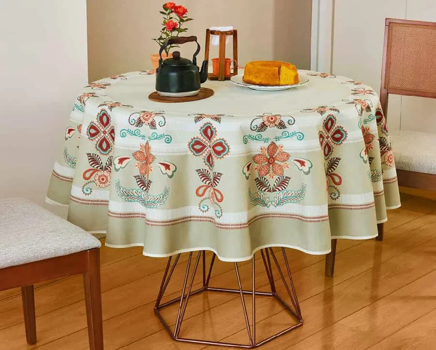 Toalha de Mesa Casa com Casa - Redonda - 1.60m