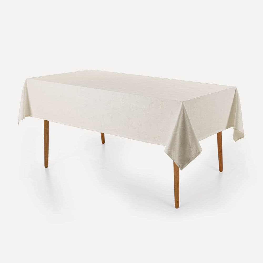 Toalha de Mesa Retangular 12 Lugares Katherine Branco